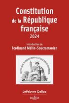 Couverture du livre « Constitution de la République française (21e édition) » de Ferdinand Mélin-Soucramanien aux éditions Dalloz