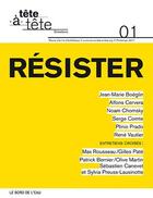 Couverture du livre « Revue tete-a-tete n 1 - resister » de  aux éditions Bord De L'eau