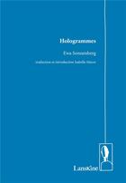 Couverture du livre « Hologrammes » de Ewa Sonnenberg aux éditions Editions Lanskine