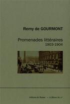 Couverture du livre « Promenades litteraires 1903-1904 » de Remy De Gourmont aux éditions De Bussac