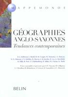 Couverture du livre « Geographies anglo-saxonnes » de Staszak aux éditions Belin
