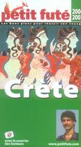 Couverture du livre « CRETE (2006-2007) (édition 2006) » de Collectif Petit Fute aux éditions Le Petit Fute