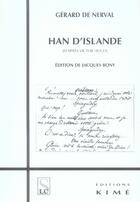 Couverture du livre « Han d'islande » de Gerard De Nerval aux éditions Kime