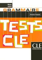 Couverture du livre « Tests grammaire avance » de Giovanna Tempesta aux éditions Cle International