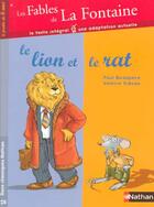 Couverture du livre « Les fables de La Fontaine t.6 ; le lion et le rat » de Valerie Videau et Paul Beaupere et Jean De La Fontaine aux éditions Nathan