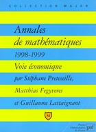 Couverture du livre « Annales mathematiques 1998-99 voie e » de Stephane Preteseille aux éditions Belin Education