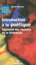 Couverture du livre « Introduction A La Poetique » de  aux éditions Armand Colin