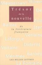 Couverture du livre « Tresor de la nouvelle de la litterature francaise » de Charles Dantzig aux éditions Belles Lettres