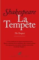 Couverture du livre « La tempete ; the tempest » de William Shakespeare aux éditions Belles Lettres
