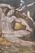 Couverture du livre « Homère à la Renaissance. » de  aux éditions Somogy