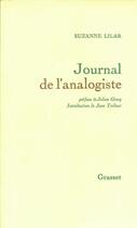 Couverture du livre « Journal de l'analogiste » de Suzanne Lilar aux éditions Grasset Et Fasquelle
