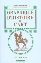 Couverture du livre « Graphique d'histoire de l'art » de Joseph Gauthier aux éditions Plon