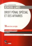 Couverture du livre « Droit pénal spécial et des affaires (2e édition) » de Coralie Ambroise-Casterot aux éditions Gualino Editeur