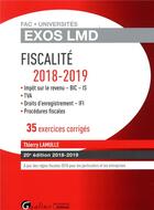 Couverture du livre « Fiscalité (édition 2018/2019) » de Thierry Lamulle aux éditions Gualino