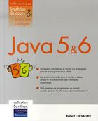 Couverture du livre « Java 5 et 6 » de Robert Chevallier aux éditions Pearson