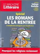 Couverture du livre « Le magazine litteraire n 571 les romans de la rentree septembre 2016 » de  aux éditions Le Magazine Litteraire