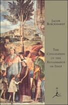 Couverture du livre « The civilization of the renaissance in italy » de Jacob Burckhardt aux éditions Editions Racine