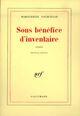 Couverture du livre « Sous bénéfice d'inventaire » de Marguerite Yourcenar aux éditions Gallimard