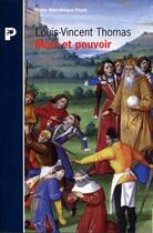 Couverture du livre « Mort et pouvoir » de Thomas Louis-Vincent aux éditions Payot