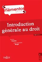 Couverture du livre « Introduction générale au droit » de Jean-Sylvestre Berge et Patrick Courbe aux éditions Dalloz
