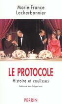 Couverture du livre « Le protocole » de Lecherbonnier/Lecat aux éditions Perrin