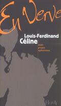 Couverture du livre « Louis-Ferdinand Céline » de Louis-Ferdinand Celine aux éditions Horay