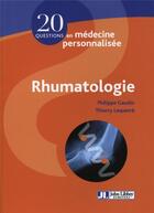 Couverture du livre « Rhumatologie » de Philippe Gaudin et Thierry Lequerre aux éditions John Libbey