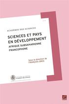 Couverture du livre « Sciences et pays en voie de développement » de  aux éditions Edp Sciences