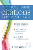 Couverture du livre « Dictionnaire des citations littéraires » de  aux éditions Larousse