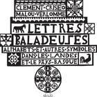 Couverture du livre « Lettres baladeuses : alphabets et autres symboles dans les Landes et le Pays Basque » de Clement Criseo et Malou Verlomme aux éditions Arteaz