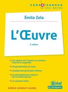 Couverture du livre « L'oeuvre, d'Emile Zola » de Aurelie Gendrat-Claudel aux éditions Breal