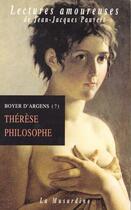 Couverture du livre « Thérèse philosophe » de Jean-Baptiste De Boyer D'Argens aux éditions La Musardine