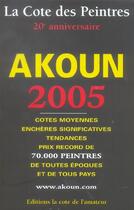 Couverture du livre « Cote Des Peintres » de Jacky Akoun aux éditions Amateur