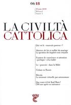 Couverture du livre « Civilta cattolica juin 2018 » de Spadaro aux éditions Parole Et Silence