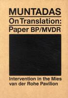 Couverture du livre « Muntadas on translation : paper/bp mvdr » de Costa Muntadas aux éditions Actar