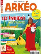 Couverture du livre « Arkeo junior n 288 les indiens des plaines - octobre 2020 » de  aux éditions Arkeo Junior