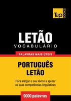 Couverture du livre « Vocabulário Português-Letão - 9000 palavras mais úteis » de Andrey Taranov aux éditions T&p Books