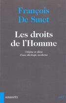Couverture du livre « Les droits de l'homme » de Francois De Smet aux éditions Cerf