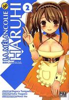 Couverture du livre « La mélancolie de Haruhi ; Brigade S.O.S. Tome 2 » de Nagaru Tanigawa et Noizi Ito et Gaku Tsugano aux éditions Pika