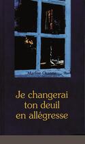 Couverture du livre « Je changerai ton deuil en allegresse » de Osanne Marlise aux éditions Saint Paul Editions