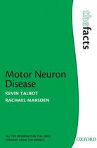 Couverture du livre « Motor Neuron Disease » de Marsden Rachael aux éditions Oup Oxford