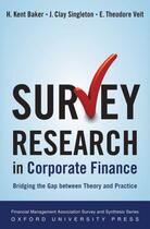 Couverture du livre « Survey research in corporate finance: bridging the gap between theory » de Veit E Theodore aux éditions Editions Racine