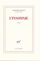 Couverture du livre « L'insomnie » de Tahar Ben Jelloun aux éditions Gallimard