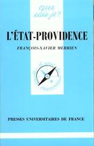 Couverture du livre « Etat-providence (l') » de Merrien F.X aux éditions Que Sais-je ?
