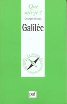 Couverture du livre « Galilee qsj 3574 » de Minois G aux éditions Que Sais-je ?