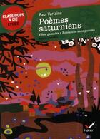 Couverture du livre « Poèmes saturniens » de Paul Verlaine aux éditions Hatier