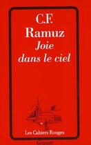 Couverture du livre « Joie dans le ciel » de C. F. Ramuz aux éditions Grasset