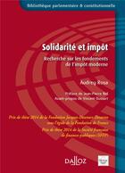 Couverture du livre « Solidarité et impôt » de Audrey Rosa aux éditions Dalloz