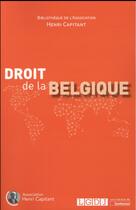 Couverture du livre « Droit de la Belgique » de  aux éditions Lgdj