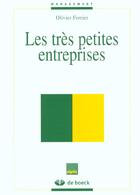 Couverture du livre « Les très petites entreprises » de Ferrier aux éditions De Boeck